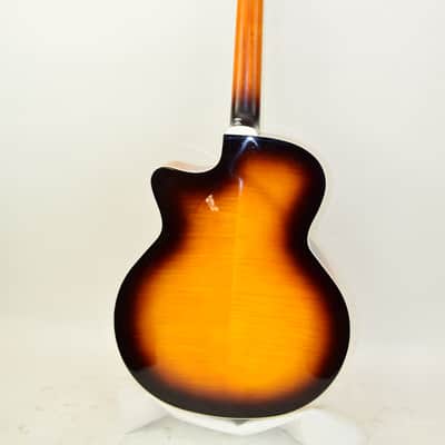 Guild F-2512CE Deluxe 12-String Cutaway Jumbo Acoustic Electric Guitar, Antique Burst image 15