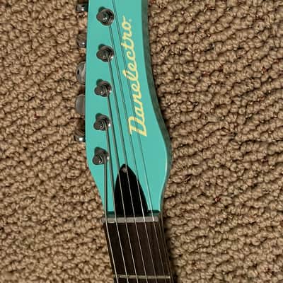 Danelectro Vintage Baritone 2010s - Dark Aqua image 3