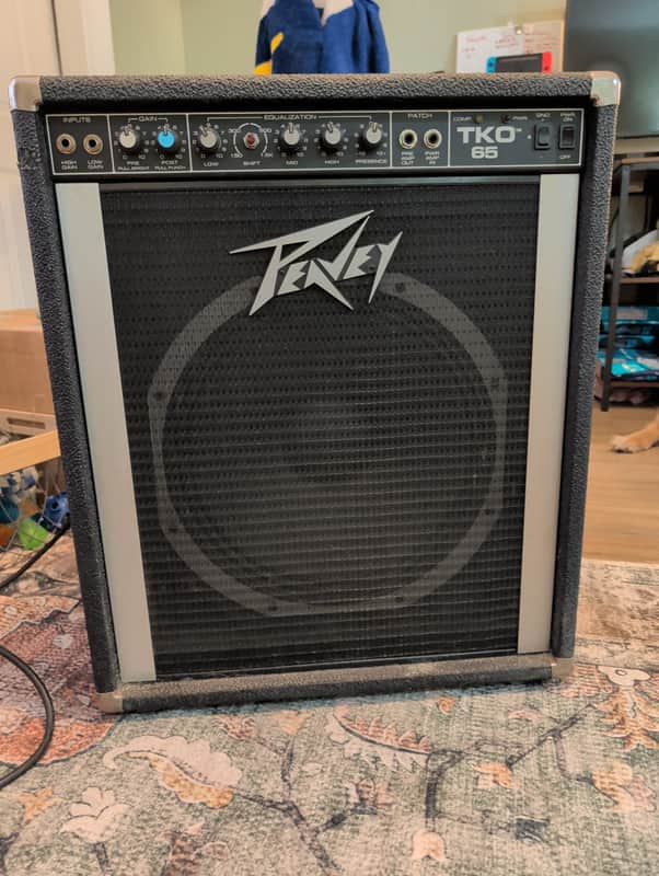 Peavey TKO 65 Solid State 65-Watt 1x15" Bass Combo Early 1980s - Black, Good Condition image 1