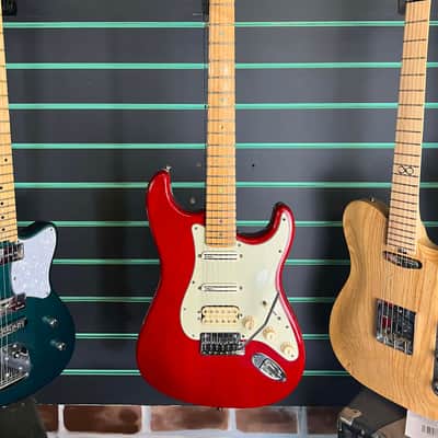 Fender American Deluxe Fat Stratocaster HSS Crimson Red Transparent 2001 image 2