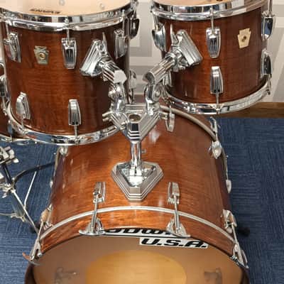 Ludwig 80s Modular Super Classic Shell Pack in Walnut – 22″,10″, 12″ & 14″ image 3