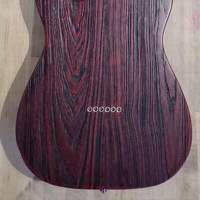 FENDER LMITED EDITION SANDBLASTED TELECASTER ELECTRIC GUITAR CRIMSON RED FINISH W/CASE image 14