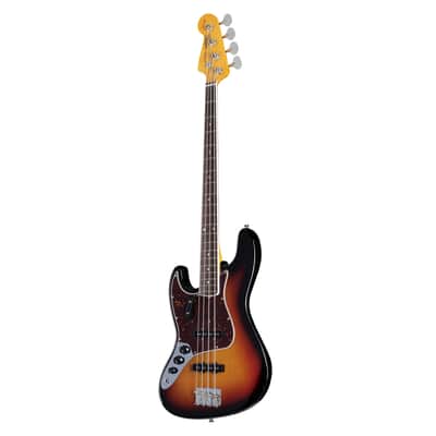 Fender American Vintage II 1966 Jazz Bass Lefthand RW 3-Color Sunburst - Lefthand Electric Bass image 1