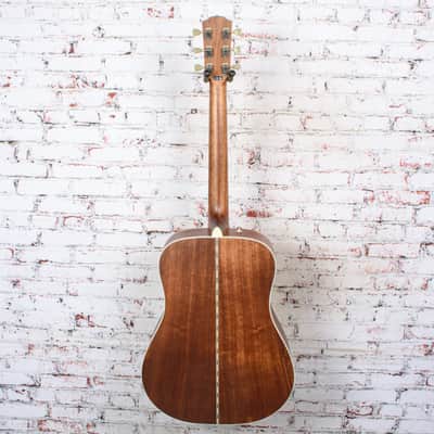 Fender - Paramount PD-220E Dreadnought Acoustic/Electric Solid Mahogany Aged Congac Burst w/ Hardshell Case - USED image 7