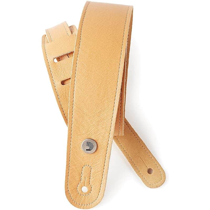 D'Addario 20GL Slim Garment Leather Guitar Strap image 2