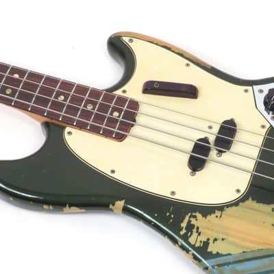 1970 Fender Mustang Bass - Competition Blue with Racing Stripe Road Warrior image 13