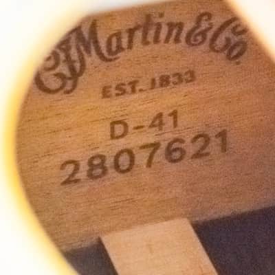 Martin D-41 Acoustic Guitar - Natural image 12