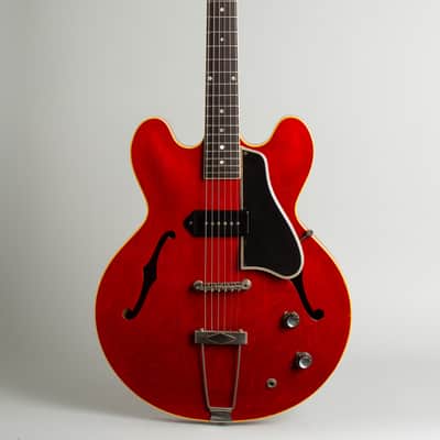 Gibson  ES-330TC Thinline Hollow Body Electric Guitar (1960-61), black hard shell case. image 1