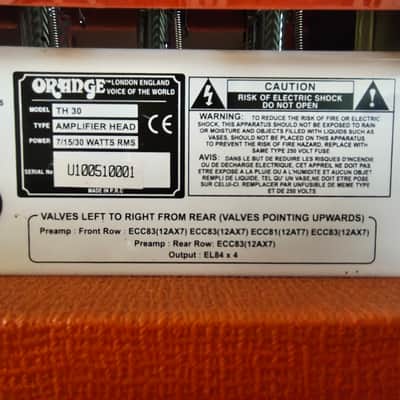 Orange TH30 Head + Footswitch + THON Flightcase image 4