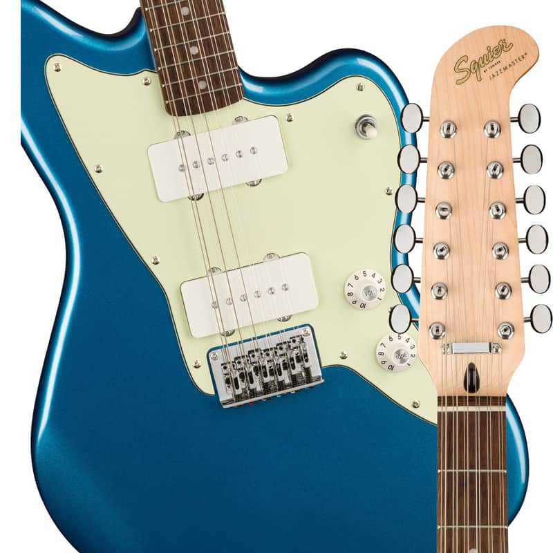 Squier Paranormal Jazzmaster XII 12-String Electric Guitar - Lake Placid Blue image 1