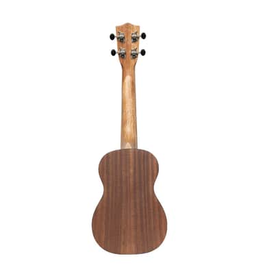 STAGG Tiki Series Concert Ukulele With Sapele Top Mena Finish With Black Nylon Gigbag image 3