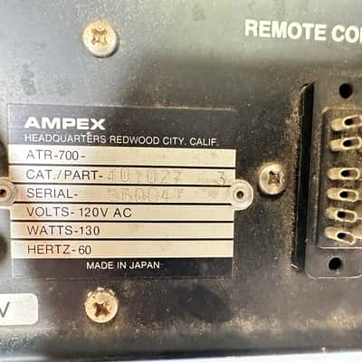 Ampex ATR-700 Reel To Reel Player Recorder Tape Machine image 13