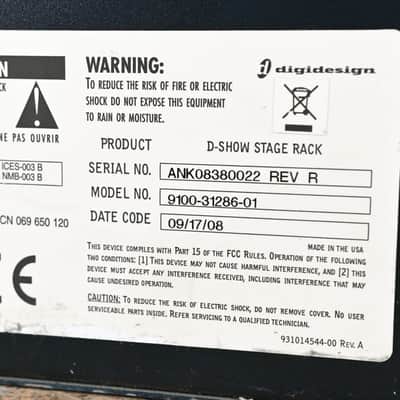 Digidesign VENUE Stage Rack - 48 in, 16 AES out CG01GNP image 8