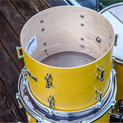 Polmuz drums Maple Model 1 KELLER - 20/12/14/16 - Yellow Wax image 14