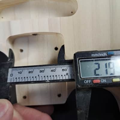 Unfinished Poplar HSS guitar body - fits Fender Strat Stratocaster neck Wilkinson J2513 image 8
