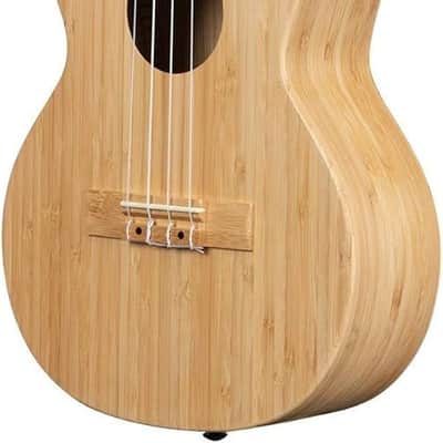 Kala Brand Music Co. Bamboo Collection, 4-String Ukulele, Right, Natural, Tenor (KA-BMB-T) image 7