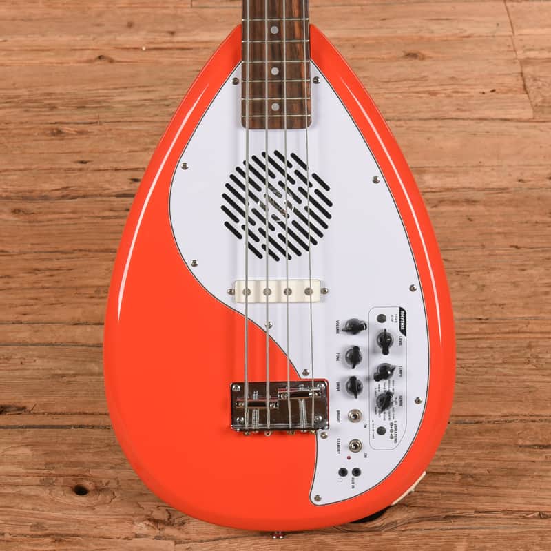 Vox Apache-1B Teardrop Travel Bass with Built-In Speaker Salmon Red image 1