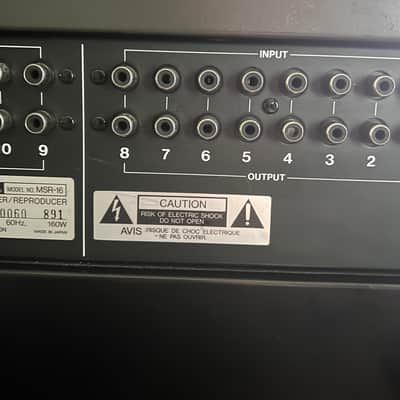 TASCAM MSR-16 1/2” 16-Track Reel-to-Reel Recorder w/ Used SM911 Tape, Take-Up Reel + Cables image 5