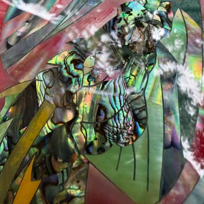 Firefly FFPR heavy modded• Abalone/Paua shell/Foil Sea Dragon (PRS Dragon‑Style) • PRS 85/15 “S” • CTS Electronics • Coil Split • Locking Tuners • Hard Case image 14
