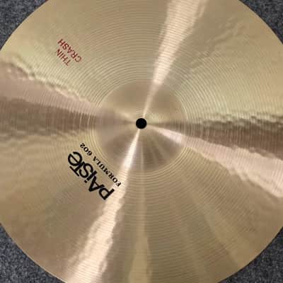 Used Paiste Formula 602 Thin Crash Cymbal 16 - Good image 2
