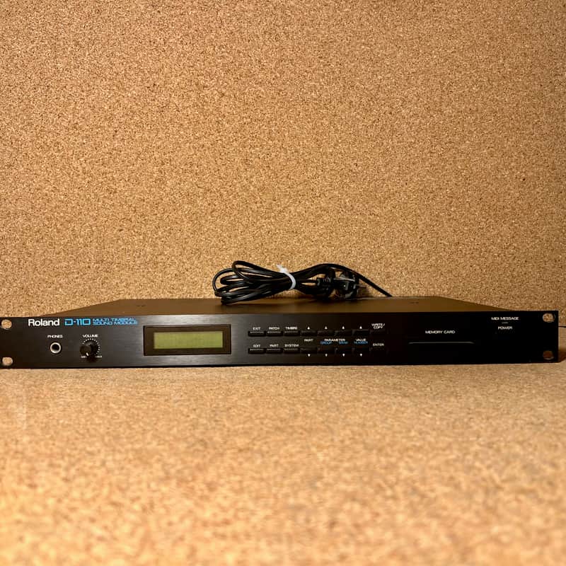 Roland D-110 Multi Timbral Sound Module – 1980s – Serviced – Warranty image 1