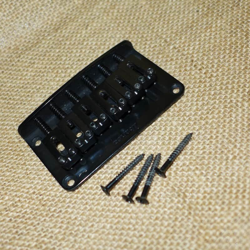 Ibanez F106 Hardtail Fixed Bridge + Screws Black image 1