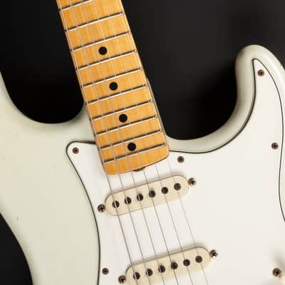 2012 Fender Custom Shop '69 Reissue Stratocaster Relic MN - Olympic White | USA Limited Edition 1 / 30 Reverse Headstock Abigail Ybarra Handwound Pickups Jimi Hendrix Style | CoA OHSC image 23