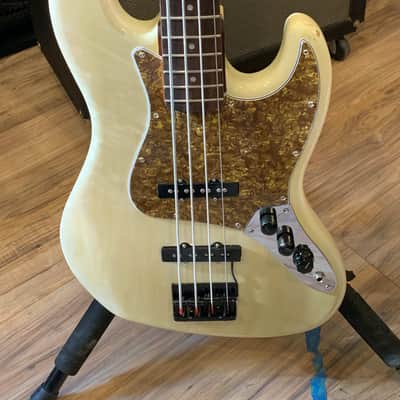 Water Wheel Guitars Jazz Bass Body by Peter Florance 2021 Butter White nitro image 4