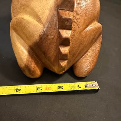 Handmade 8" Frog Guiro Scraper Rasper, Rhythm Fusion, with Beater-MINT image 2