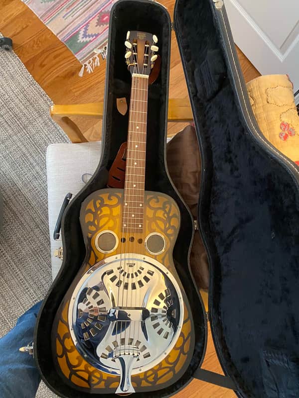 Dobro Square Neck Resonator Lapsteel 1993 - Sunburst image 1