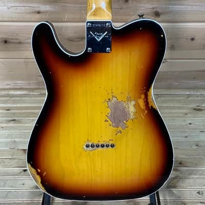Fender Custom Shop 1960 Telecaster Heavy Relic Electric Guitar - Chocolate 3 Color Sunburst image 4