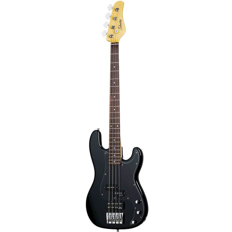 Schecter Diamond-P Custom 4-String Bass Gloss Black image 1