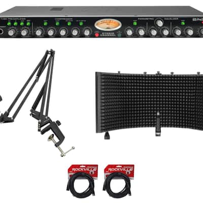 Presonus Studio Channel Recording Vacuum Tube Mic Preamp+Boom Arm+Shield+Cables image 1