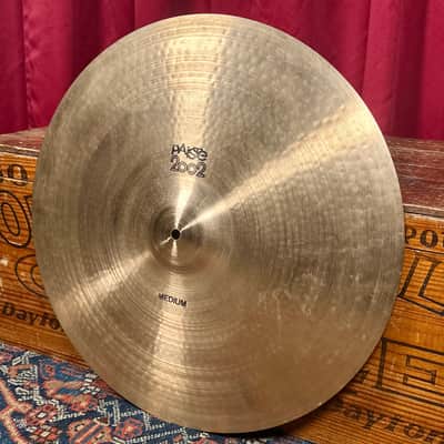 20" Paiste 1977 Black Label 2002 Medium Crash Ride Cymbal 1996g *Video Demo* image 2