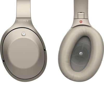Sony MDR-1000X/C Gray-Beige Hi-Res Bluetooth Wireless Noise Cancelling Headphones image 6