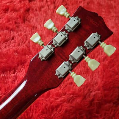 Rare Aria Pro II LS-800 Leopard Model 1980 - Cherry Sunburst - Les