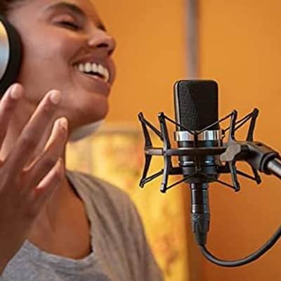 Neumann TLM 102 Black Cardioid Condenser Microphone Studio Set w/ Shock Mount MT image 3
