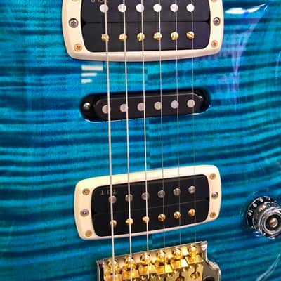 2025 PRS Modern Eagle V 10 Top Electric, Carrol Blue with Hardshell Case image 12