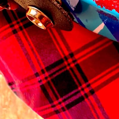 EVH Wolfgang Standard 2018 - Blue Color & Hand Painted EVH Red & White & Blue image 17