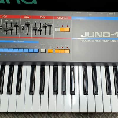 Roland Juno-106 61-Key Programmable Polyphonic Synthesizer 1984 - 1985 - Black image 8
