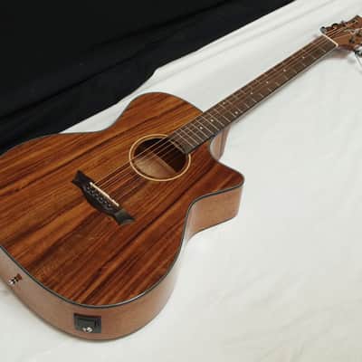 DEAN Axcess AXS Koa Exotic Cutaway acoustic electric GUITAR New w/ Dean CASE image 4