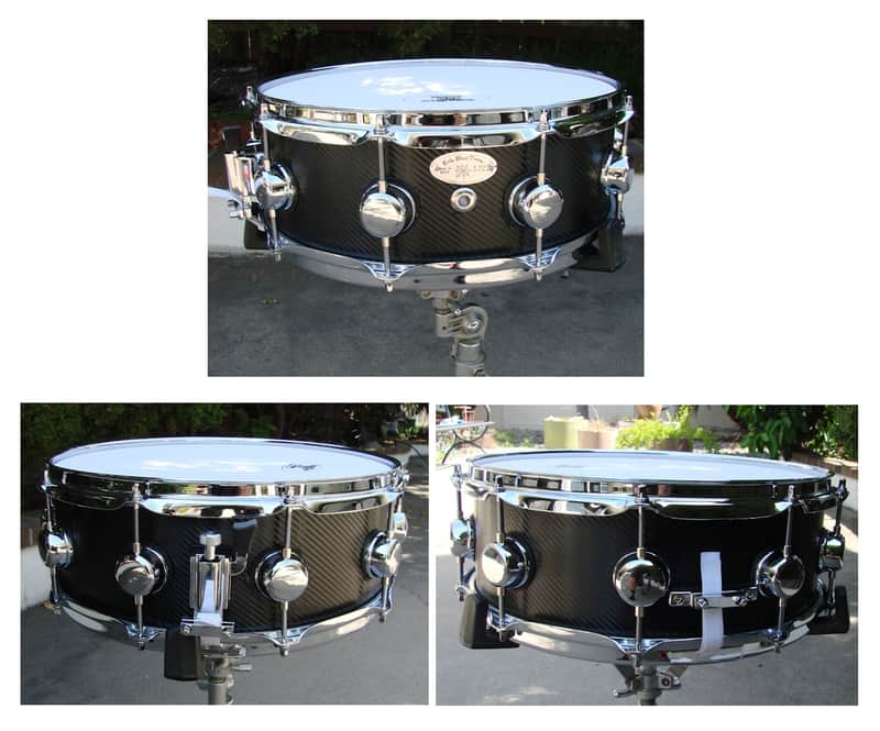 Billy Blast Drums 14"x5" Carbon Fiber Wrap Snare Drum 2024 - Black Carbon Fiber Drum Wrap image 1