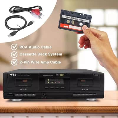 Dual Stereo Cassette Deck Player & USB Audio Recorder – Digitize Your Analog Music image 3