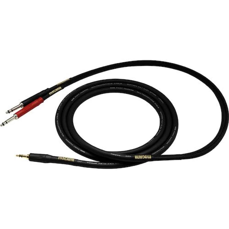 Mogami Gold 3.5mm TRS Male to Dual TT Male Y-Cable (20') image 1
