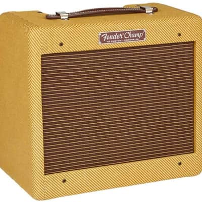 Fender '57 Custom Champ 5W 1x8 Tube Guitar Amp Lacquered Tweed image 2