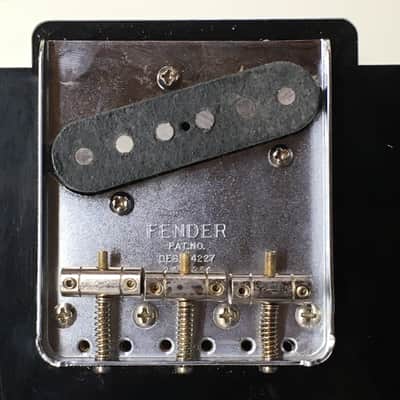 Lefty Fender USA Vintage Reissue Tele Aged Relic Tele Bridge Plate 3 MIJ Saddles image 5
