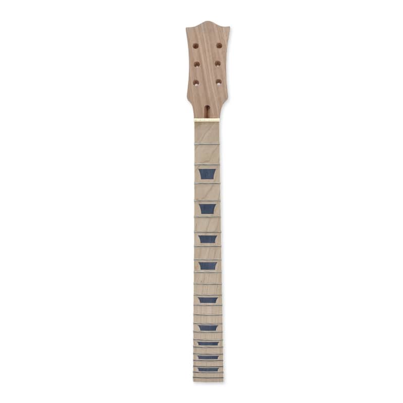 Mahogany guitar neck 22fret 24.75inch maple Fretboard Bolt on heel trapezoid image 1