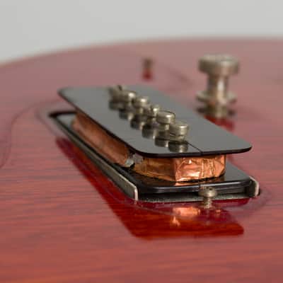 Gibson  Les Paul Junior Solid Body Electric Guitar (1958), ser. #7312, black tolex hard shell case. image 14