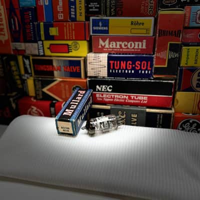 1x Vintage NOS Mullard GtBritain 6DJ8 ECC88 ~ Grail Audiophile Tube /Vocals Preamp Stereo Mics Rode K2 NTK Vocals ~ RichHarmonics DynamicPersona WarmBass ClassicAiry PubTone /HiFi 6922 E88CC Plugin Sub! image 2