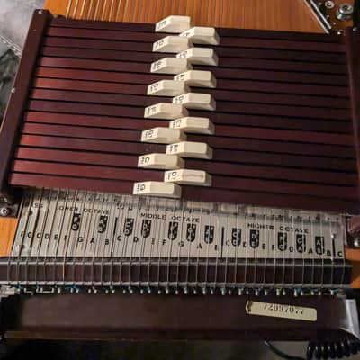 1972 Sekova Chromaharp Bluegrass Autoharp w/ Case and Accessories Made in Japan image 7